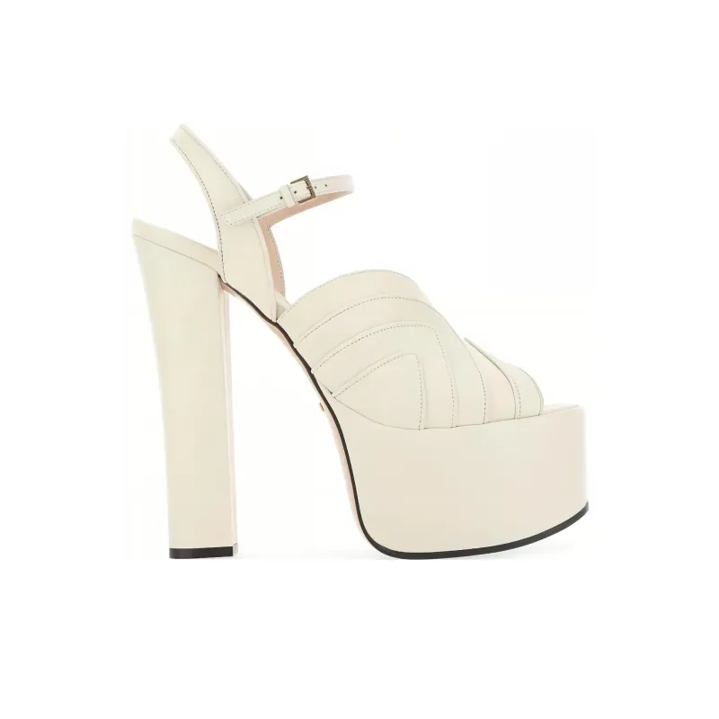 GUCCI Strap Sandals Women's White-1