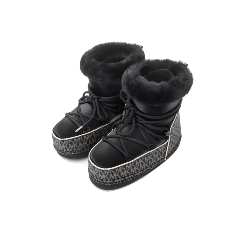 MICHAEL KORS Zelda Metallic Logo Snow Boots Women's-4