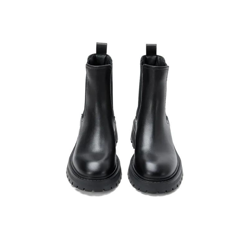 PT'SON Short Chelsea Boots Women's Black-7