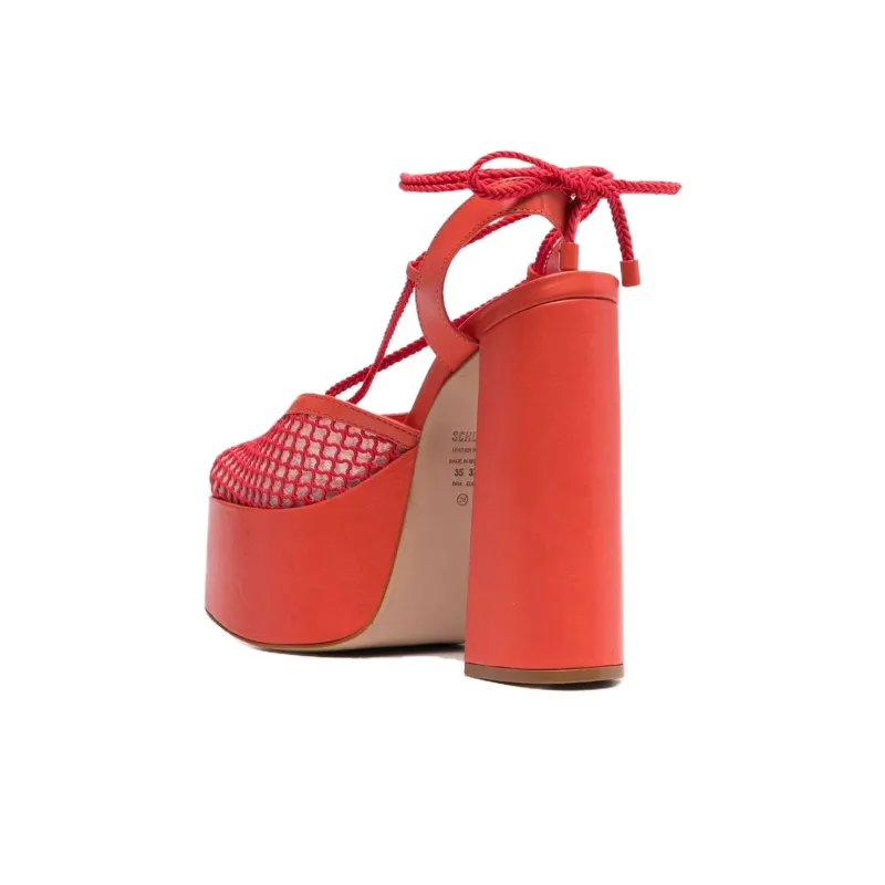 Schutz Mesh 150mm Leather Sandals-3