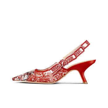 DIOR J'ADIOR High Heels Women's Low Top Red