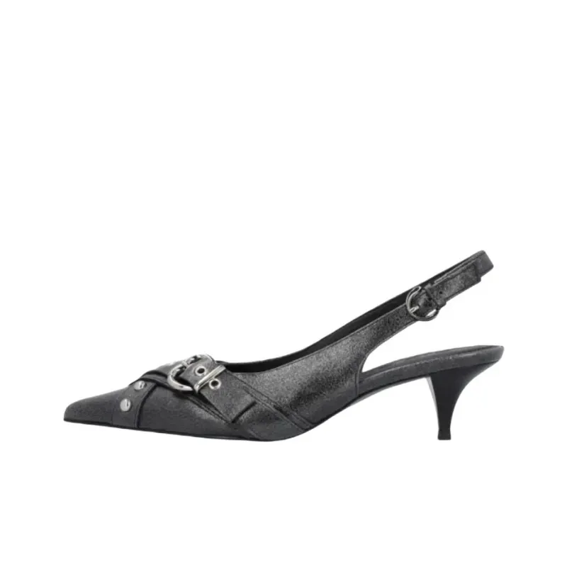 PINKO Buckled Heeled Slingback Pumps-0