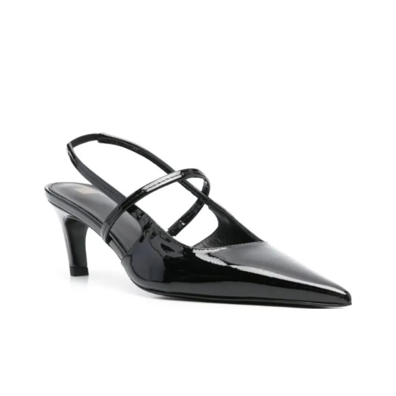 TOTEME Sharp Spool Heel High Heels 5cm Women's Black-2