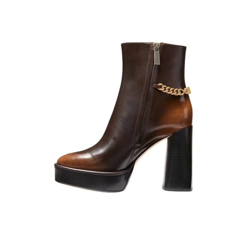 MICHAEL KORS Carlisle Ankle Boots 10.8cm Women's Brown-2