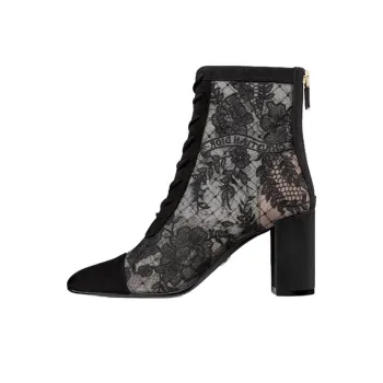 DIOR Naughtily D Ankle Boots 8cm Women's Black