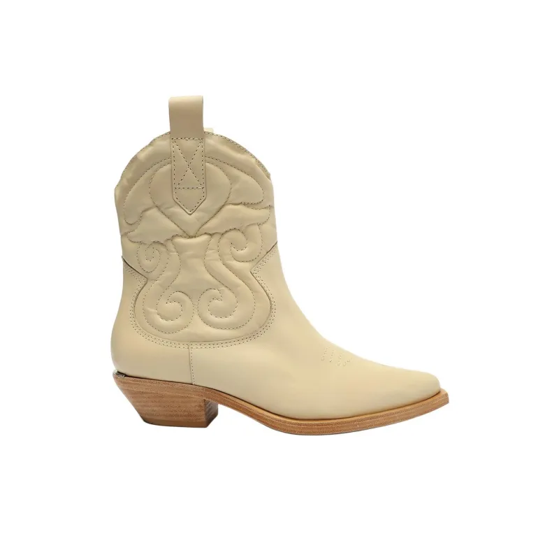 Schutz Zachy Ankle Boots 3cm Women's Beige-1
