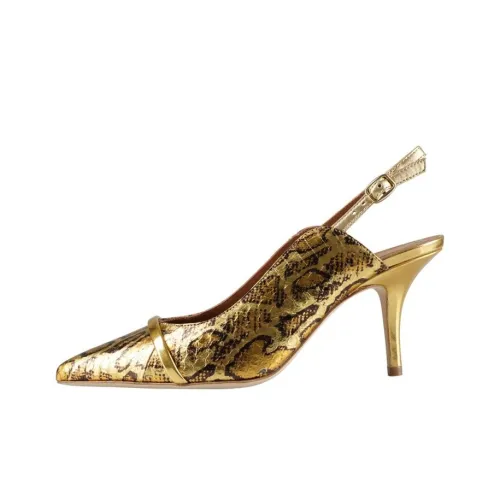 Malone Souliers Slim Heel High Heels Women's Gold