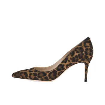 GIANVITO ROSSI Slim Heel High Heels 7cm Women's Leopard Print