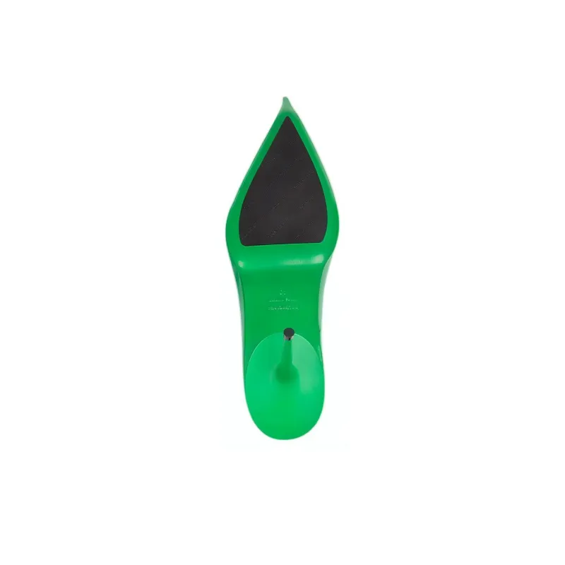 Balenciaga Esse Slim Heel High Heels Women's Green-5