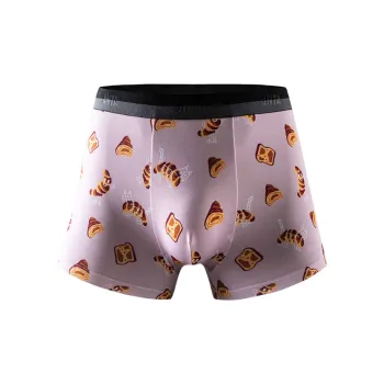 Anta Life Collection Underpants Men's 1 Pack Mineral Pink Print