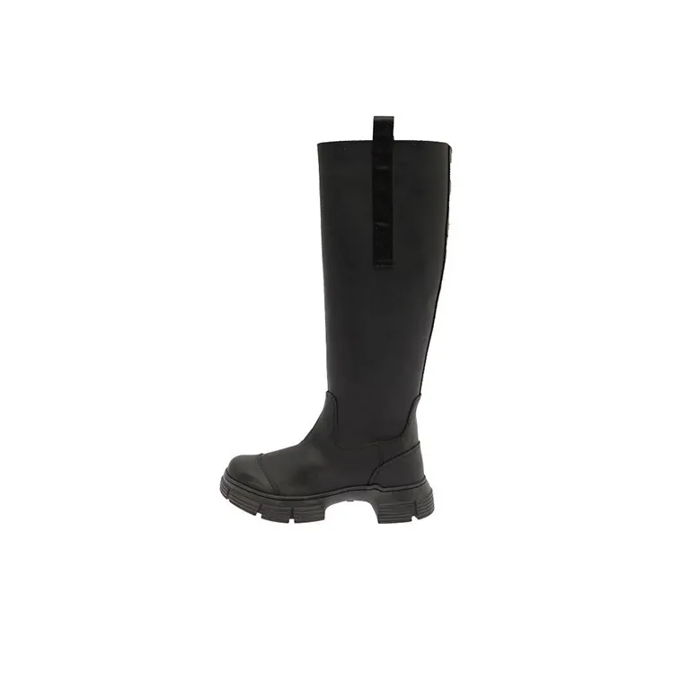 GANNI Knee high Boots Women's Black-0