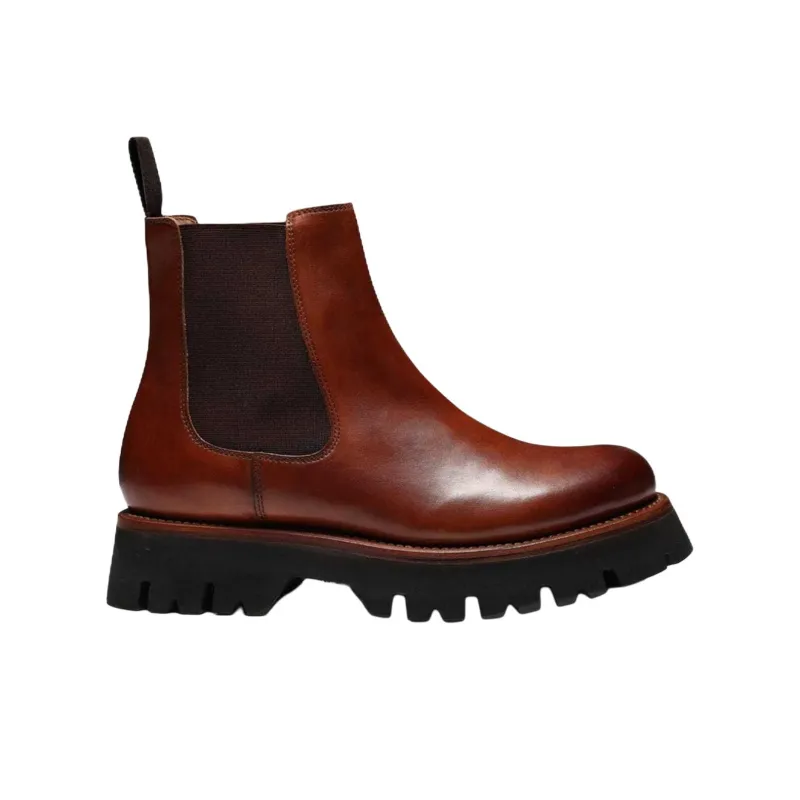 GRENSON Harlow Short Chelsea Boots Women's Brown-1