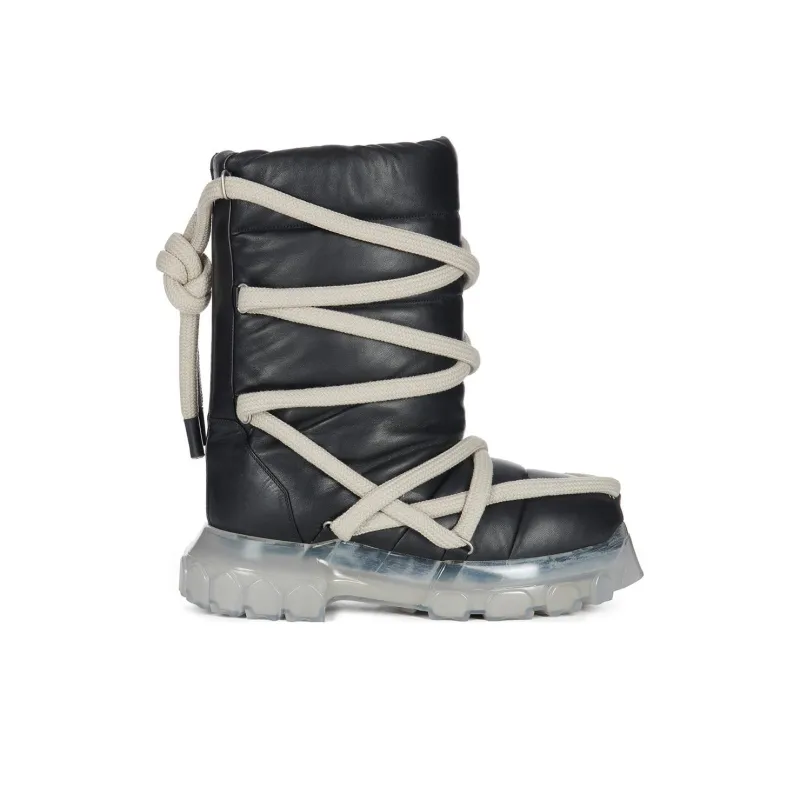 RICK OWENS RICK OWENS FW23 LUXOR Series Ankle Boots Men Black 