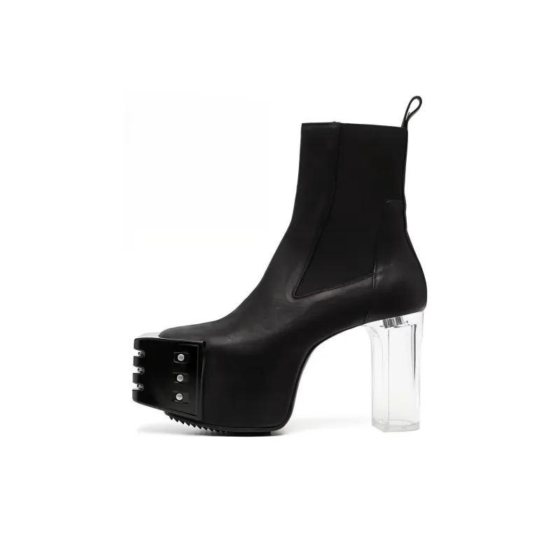 RICK OWENS Grilled 120mm Platform Boots-0
