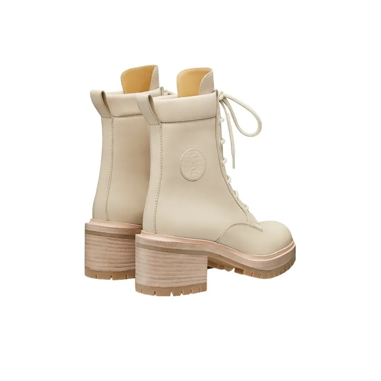 HERMES Bridge Short Martin Boot Women's Beige-3