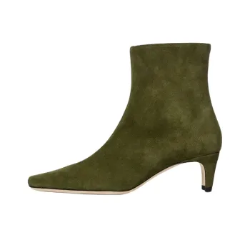 Staud Wally Ankle Boots 5.5cm Women's Green