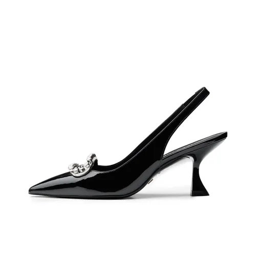 Stuart Weitzman/SW Blingring Xcurve 75 High Heels Women's Black
