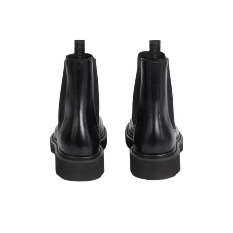 KENZO Ukio Short Chelsea Boots Men's Black-3