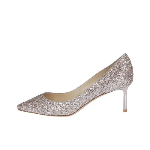 Jimmy Choo ROMY Slim Heel High Heels Women's Lace Pink