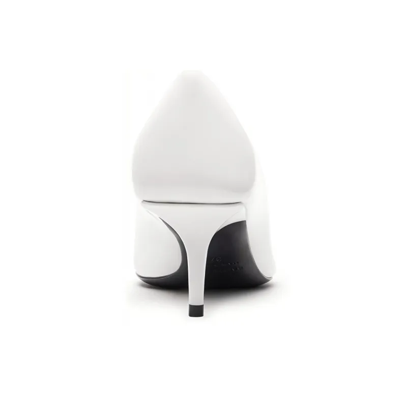 Balenciaga Knife Slim Heel High Heels Women's White-2