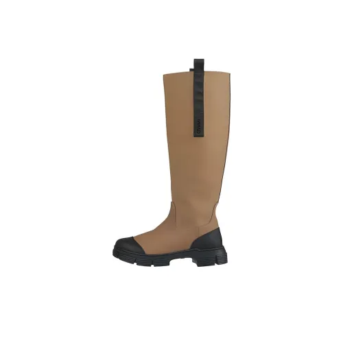 GANNI Knee-high Boots 4cm Women's Brown