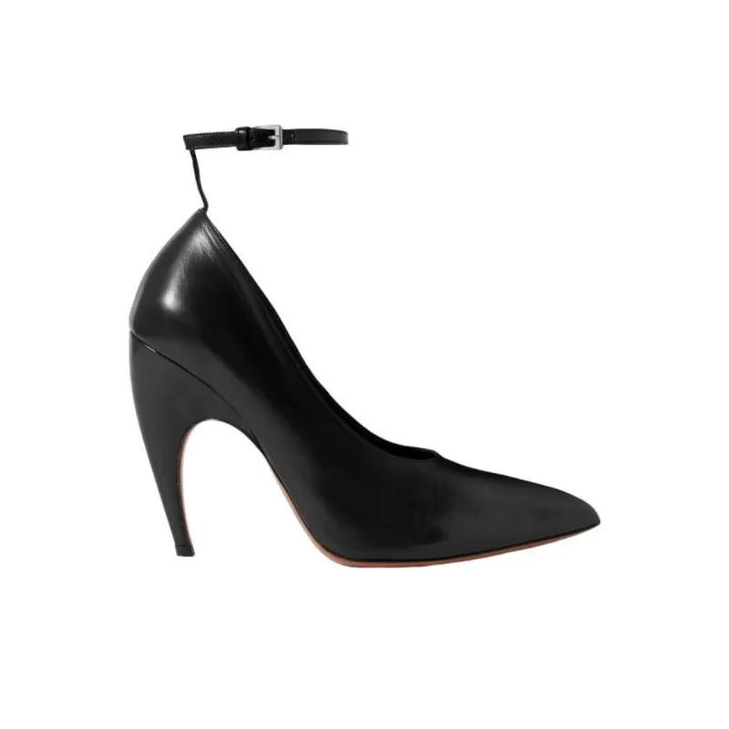 Alaia Irregular Heel High Heels Women's Black-1