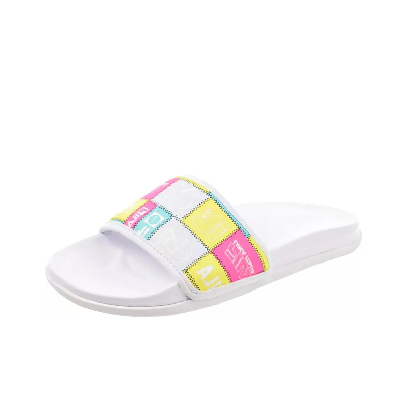 FILA DRIFTER Slip Resistant Abrasion Resistant Slide Slippers Women's White-0