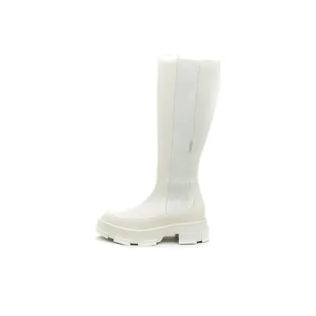 Both Knee High Chelsea Boots Women's White