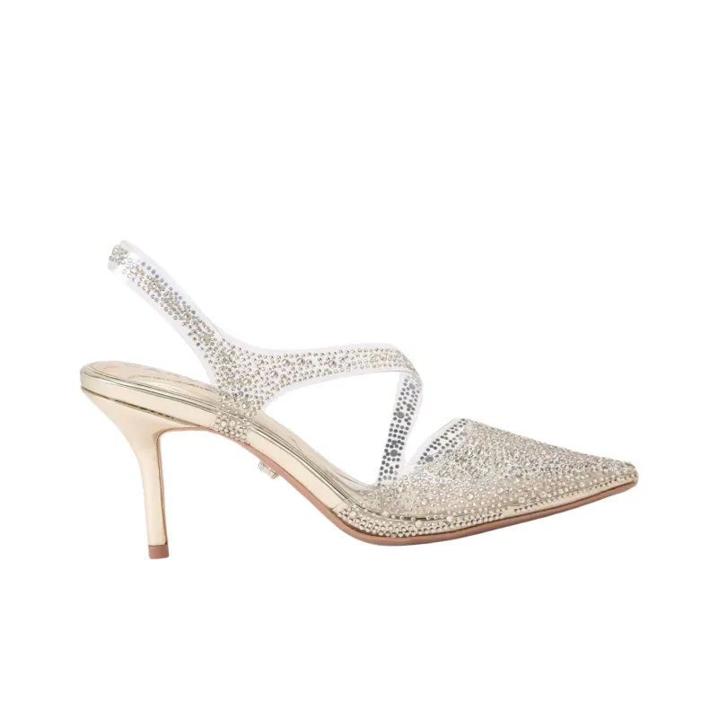 Kurt Geiger London Carvela Slim Heel High Heels 8cm Women's Gold-1