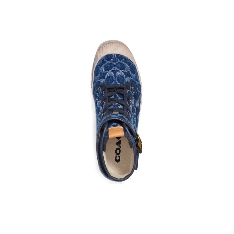 COACH Trooper Ankle Boots Men's Denim Blue-3