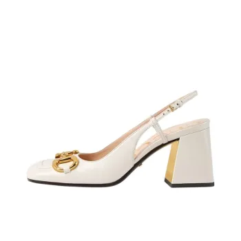 GUCCI Horsebit Mid heel Slingback Pumps