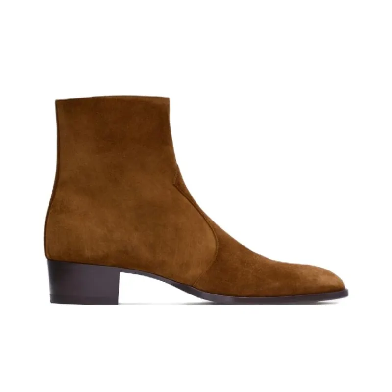 SAINT LAURENT Wyatt 40mm Ankle Boots-1