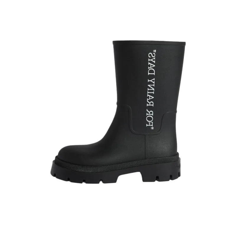 OFF WHITE Rain Boots Women's Black-0