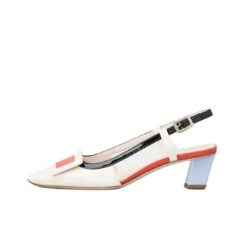 Roger Vivier Covered Buckle Slingback Pumps