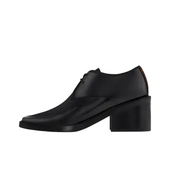 LOUIS VUITTON Chunky Heel High Heels 6cm Women's Black
