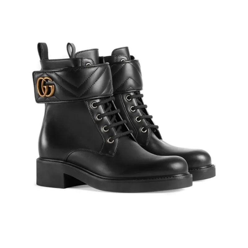 GUCCI Women's Ankle Boot 'Double G Black' Women's-1