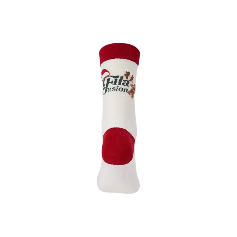 FILA FUSION SS25 Mid Calf Socks Women's 1 Pack Marshmallow White-1