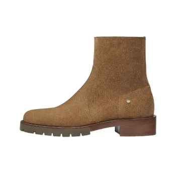 HERMES Delta Ankle Boots Men's Brown