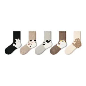 Primeet Mid Calf Socks Women's 5 Pack