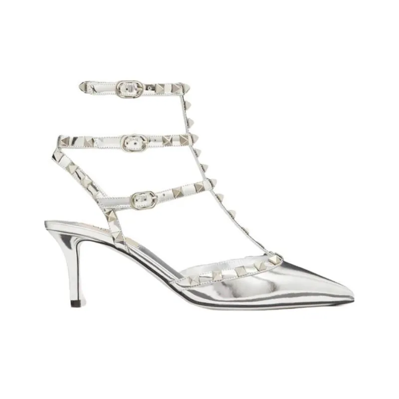 Valentino Garavani Rockstud Mirror-Effect Pumps-1