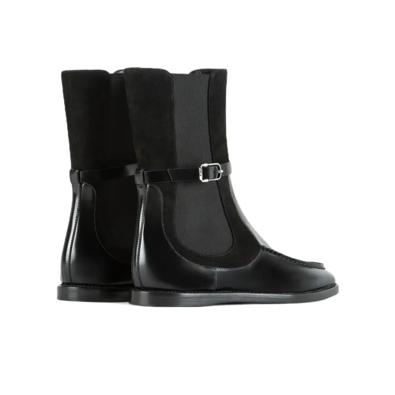 EMPORIO ARMANI Short Chelsea Boots Women's Black-2