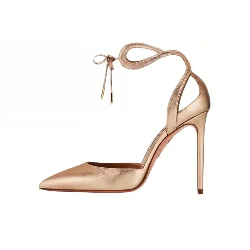 AQUAZZURA Slim Heel High Heels 10.5cm Women's Gold