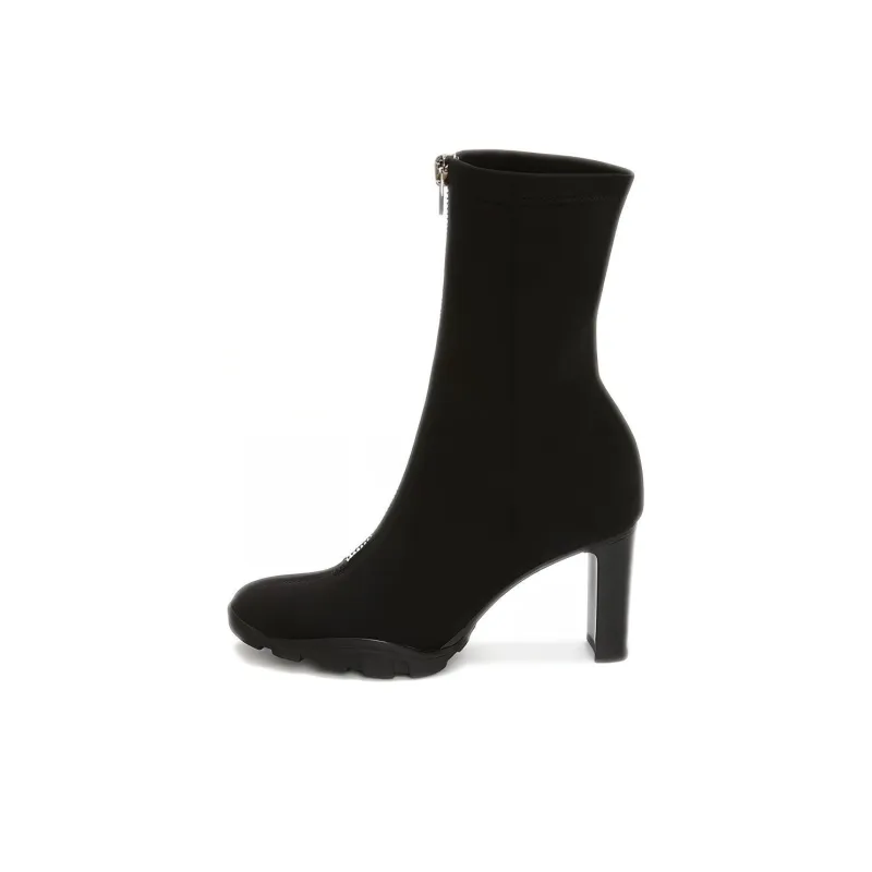 Alexander McQueen Zip Up Ankle Boots Black Women's-0