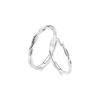 LUCA Sterling Silver Rings Unisex Silver Gift Box Sets