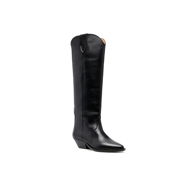 ISABEL MARANT Denvee 40mm Leather Knee-high Boots-2