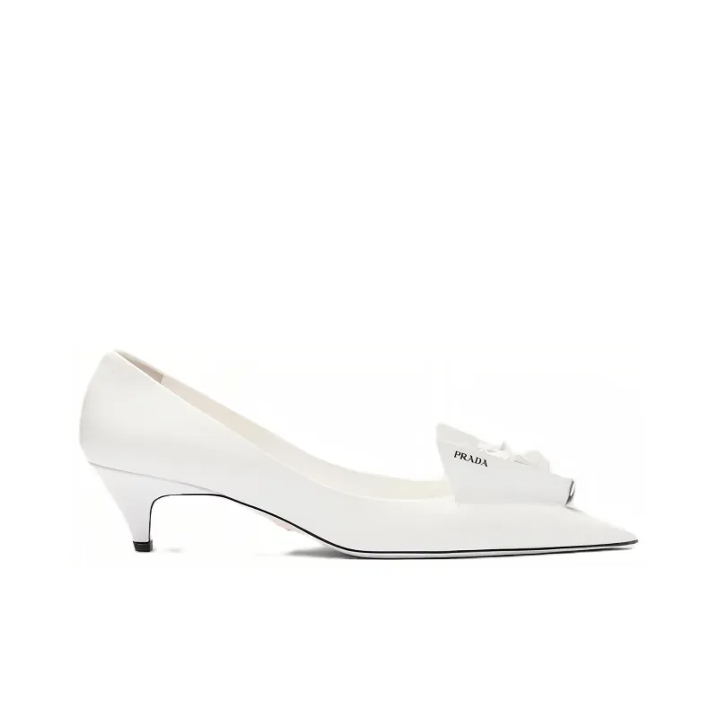 PRADA 3D Flower Heels White-1