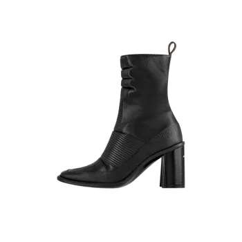 LOUIS VUITTON Berlin Ankle Boots 8cm Women's Black