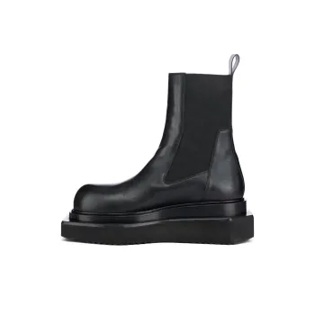 RICK OWENS/RO Short Chelsea Boots Men's Black