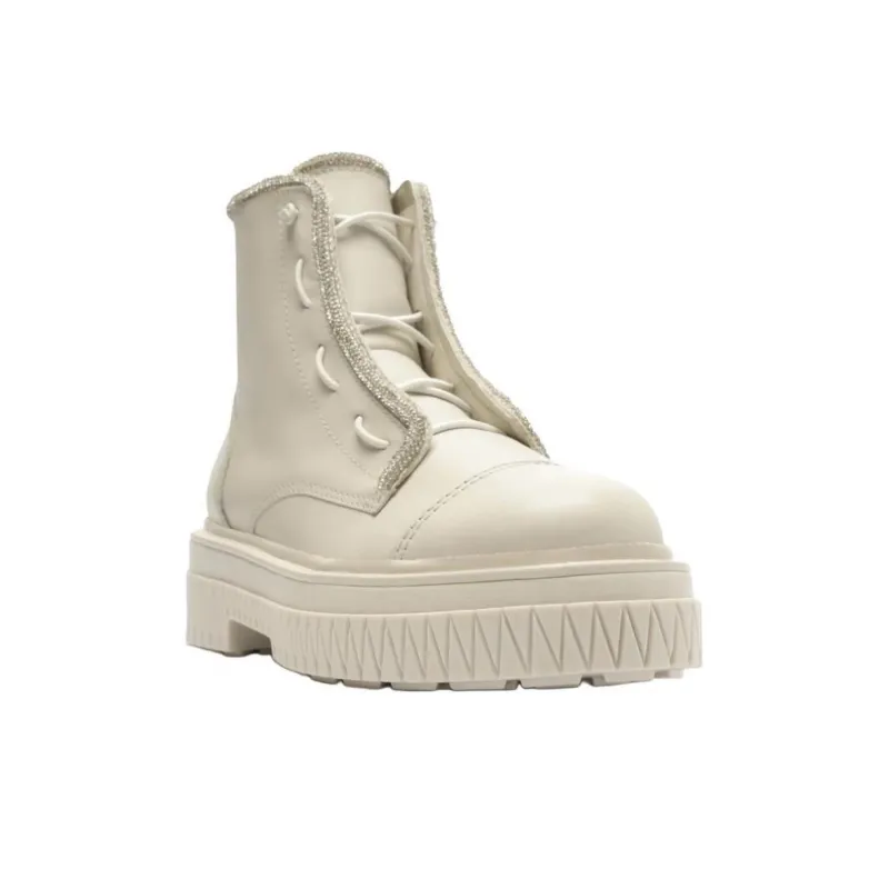 Schutz Amirah Ankle Boots 5cm Women's White-2