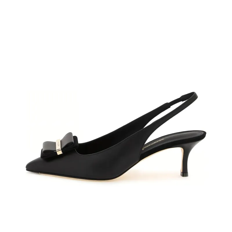 FERRAGAMO Drop Bow 55mm Pumps-0